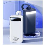 Изображение Внешний аккумулятор Power Bank REMAX Bole (RPP-522 White) 30000mAh, PD 22.5W, QC3.0 #4 Фото Внешний аккумулятор Power Bank REMAX Bole (RPP-522 White) 30000mAh, PD 22.5W, QC3.0 #4