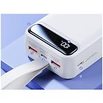 Изображение Внешний аккумулятор Power Bank REMAX Bole (RPP-522 White) 30000mAh, PD 22.5W, QC3.0 #1 Фото Внешний аккумулятор Power Bank REMAX Bole (RPP-522 White) 30000mAh, PD 22.5W, QC3.0 #1