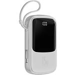 Фото Внешний аккумулятор Power Bank Baseus (PPQD-B02) Qpow Quick Charge 10000mAh 15W White w IP Cable
