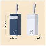 Изображение Внешний аккумулятор Power Bank REMAX Chinen (RPP-321 Blue) 50000mAh, PD 22.5W, QC3.0, LED Light #1 Фото Внешний аккумулятор Power Bank REMAX Chinen (RPP-321 Blue) 50000mAh, PD 22.5W, QC3.0, LED Light #1