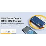 Изображение Внешний аккумулятор Power Bank REMAX Noah (RPP-316 Blue) 20000mAh, PD 22.5W, QC3.0 #3 Фото Внешний аккумулятор Power Bank REMAX Noah (RPP-316 Blue) 20000mAh, PD 22.5W, QC3.0 #3