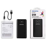 Изображение Внешний аккумулятор Power Bank Adata P20000QCD Black (AP20000QCD-DGT-CBK) 20000 mAh, PD3.0, QC3.0 #1 Фото Внешний аккумулятор Power Bank Adata P20000QCD Black (AP20000QCD-DGT-CBK) 20000 mAh, PD3.0, QC3.0 #1