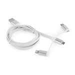 Изображение Кабель Cablexpert CC-USB2-AMLM32-1M-W USB to Lightning/Micro/Type-C #5 Фото Кабель Cablexpert CC-USB2-AMLM32-1M-W USB to Lightning/Micro/Type-C #5
