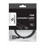 Изображение Кабель Cablexpert CC-USB2-AMAF-75CM/300-BK Удлинитель USB2.0, A-папа/А-мама, 75 cм #2 Фото Кабель Cablexpert CC-USB2-AMAF-75CM/300-BK Удлинитель USB2.0, A-папа/А-мама, 75 cм #2