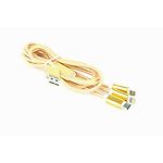 Изображение Кабель Cablexpert CC-USB2-AM31-1M-G USB to Lightning/Micro/Type-C 1м Gold #2 Фото Кабель Cablexpert CC-USB2-AM31-1M-G USB to Lightning/Micro/Type-C 1м Gold #2