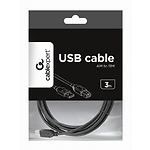 Изображение Кабель Cablexpert CCP-USB2-AMBM-10, 3m black, gold plated #1 Фото Кабель Cablexpert CCP-USB2-AMBM-10, 3m black, gold plated #1