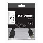 Изображение Кабель Cablexpert CCP-USB2-AMAF-0.15M, 0.15m удлинитель, двойной экран, black #1 Фото Кабель Cablexpert CCP-USB2-AMAF-0.15M, 0.15m удлинитель, двойной экран, black #1