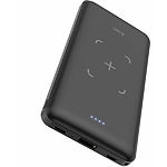 Изображение Внешний аккумулятор Power Bank Hoco J50 Surf 10000mAh Black (6931474717924) с Wireless charging Фото Внешний аккумулятор Power Bank Hoco J50 Surf 10000mAh Black (6931474717924) с Wireless charging