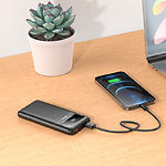 Изображение Внешний аккумулятор Power Bank Hoco J81 Fast Way 10000mAh Black (6931474751782) QC 22,5W + PD 20W #2 Фото Внешний аккумулятор Power Bank Hoco J81 Fast Way 10000mAh Black (6931474751782) QC 22,5W + PD 20W #2