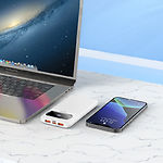 Изображение Внешний аккумулятор Power Bank Hoco J81 Fast Way 10000mAh White (6931474751799) QC 22,5W + PD 20W #1 Фото Внешний аккумулятор Power Bank Hoco J81 Fast Way 10000mAh White (6931474751799) QC 22,5W + PD 20W #1