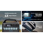 Изображение Портативная зарядная станция Anker 535 PowerHouse 500W, 512Вт/ч #6 Фото Портативная зарядная станция Anker 535 PowerHouse 500W, 512Вт/ч #6