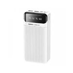 Изображение Внешний аккумулятор Power Bank REMAX Lesu (RPP-103 White) 30000mAh, 2x USB, 2A, 3 кабеля в комплекте Фото Внешний аккумулятор Power Bank REMAX Lesu (RPP-103 White) 30000mAh, 2x USB, 2A, 3 кабеля в комплекте