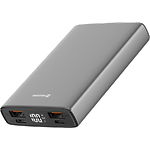 Изображение Внешний аккумулятор Power Bank Swissten Aluminum (22013915) Gray 10000 mAh, 20W, PD Фото Внешний аккумулятор Power Bank Swissten Aluminum (22013915) Gray 10000 mAh, 20W, PD