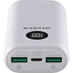 Изображение Внешний аккумулятор Power Bank Adata P10000QCD White (AP10000QCD-DGT-CWH) 10000 mAh, PD3.0, QC3.0 #3 Фото Внешний аккумулятор Power Bank Adata P10000QCD White (AP10000QCD-DGT-CWH) 10000 mAh, PD3.0, QC3.0 #3