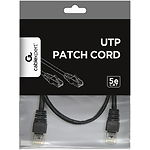 Фото Кабель patch cord  1м UTP Black Cablexpert PP12-1M/BK #1