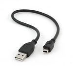 Изображение Кабель Cablexpert CCP-USB2-AM5P-1, USB->miniUSB, 0,3m #2 Фото Кабель Cablexpert CCP-USB2-AM5P-1, USB->miniUSB, 0,3m #2