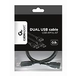 Изображение Кабель Cablexpert CCP-USB22-AMAF-3 USB to 2 х USB 0.9m удлинитель #1 Фото Кабель Cablexpert CCP-USB22-AMAF-3 USB to 2 х USB 0.9m удлинитель #1