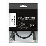 Изображение Кабель Cablexpert CCP-USB22-AM5P-3 mini USB to 2 х USB 0.9m #1 Фото Кабель Cablexpert CCP-USB22-AM5P-3 mini USB to 2 х USB 0.9m #1
