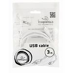 Изображение Кабель Cablexpert CCP-mUSB2-AMBM-W-10 USB to micro USB 3m #1 Фото Кабель Cablexpert CCP-mUSB2-AMBM-W-10 USB to micro USB 3m #1