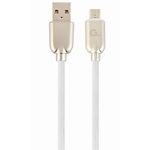 Изображение Кабель Cablexpert CC-USB2R-AMmBM-2M-W USB to micro USB 2m #1 Фото Кабель Cablexpert CC-USB2R-AMmBM-2M-W USB to micro USB 2m #1