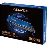 Фото SSD A-Data Legend 740 500Gb M.2 2280 NVMe PCIe3.0x4 (ALEG-740-500GCS) 2500/1700 MB/s #1