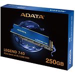 SSD жесткий диск A-Data Legend 740 250Gb M.2 2280 NVMe PCIe3.0x4 (ALEG-740-250GCS) - фото