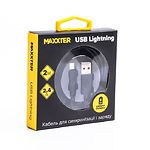 Изображение Кабель Maxxter UB-L-USB-02-2m USB to Lightning 2m #1 Фото Кабель Maxxter UB-L-USB-02-2m USB to Lightning 2m #1