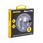 Изображение Кабель Maxxter UB-M-USB-02-2m USB to microUSB 2m #1 Фото Кабель Maxxter UB-M-USB-02-2m USB to microUSB 2m #1