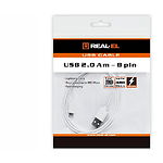 Фото Кабель REAL-EL USB 2.0 AM-8pin Lightning 1m, white (EL123500033) 103089 #1