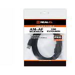 Изображение Кабель REAL-EL USB 2.0 Pro AM-AF 3m, black (EL123500029) 102952 #1 Фото Кабель REAL-EL USB 2.0 Pro AM-AF 3m, black (EL123500029) 102952 #1