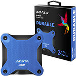 Изображение SSD A-Data SD600Q 240GB External USB 3.2 Blue (ASD600Q-240GU31-CBL) #1 Фото SSD A-Data SD600Q 240GB External USB 3.2 Blue (ASD600Q-240GU31-CBL) #1