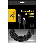 Фото Кабель Gembird Cablexpert CC-DP-HDMI-3M DisplayPort to HDMI 3м #1