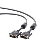 Изображение Кабель Cablexpert CC-DVI2-BK-15 DVI-D 24к/24к 4.5 м black dual link #2 Фото Кабель Cablexpert CC-DVI2-BK-15 DVI-D 24к/24к 4.5 м black dual link #2