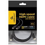 Фото Кабель Cablexpert CC-HDMI4-0.5M HDMI to HDMI gold 0.5m v2.0 #1