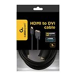 Фото Кабель Cablexpert CC-HDMI-DVI-10 HDMI to DVI gold 3m v1.3 #1