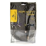Фото Кабель Gembird Cablexpert CC-HDMI-DVI-6 HDMI to DVI gold 1,8m v2.0 #1