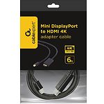 Изображение Кабель Cablexpert CC-mDP-HDMI-6 Mini DisplayPort to HDMI 1.8м #1 Фото Кабель Cablexpert CC-mDP-HDMI-6 Mini DisplayPort to HDMI 1.8м #1