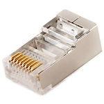 Изображение Коннектор Cablexpert PLUG5SP/10 RJ-45 FTP Cat.5e (10 ШТ) #1 Фото Коннектор Cablexpert PLUG5SP/10 RJ-45 FTP Cat.5e (10 ШТ) #1