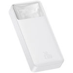 Изображение Внешний аккумулятор Power Bank Baseus (PPDML-M02) Bipow 20000mAh, 20W, PD2.0+QC3.0, White #3 Фото Внешний аккумулятор Power Bank Baseus (PPDML-M02) Bipow 20000mAh, 20W, PD2.0+QC3.0, White #3