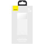 Фото Внешний аккумулятор Power Bank Baseus (PPDML-K02) Bipow Quick Charge 30000mAh 15W White #2