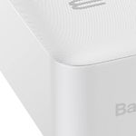 Фото Внешний аккумулятор Power Bank Baseus (PPDML-K02) Bipow Quick Charge 30000mAh 15W White #1