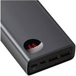 Изображение Внешний аккумулятор Power Bank Baseus (PPIMDA-D01) Adaman Metal 20000mAh, 65W, QC4.0, PD2.0, Black #3 Фото Внешний аккумулятор Power Bank Baseus (PPIMDA-D01) Adaman Metal 20000mAh, 65W, QC4.0, PD2.0, Black #3