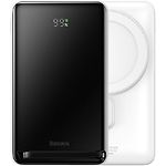 Изображение Внешний аккумулятор Power Bank Baseus (PPCX000202) Magnetic Wireless + USB FastCharge 10000mAh White #1 Фото Внешний аккумулятор Power Bank Baseus (PPCX000202) Magnetic Wireless + USB FastCharge 10000mAh White #1