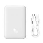 Изображение Внешний аккумулятор Power Bank Baseus (PPCX030002) Magnetic Mini Wireless + USB Fast 10000mAh White Фото Внешний аккумулятор Power Bank Baseus (PPCX030002) Magnetic Mini Wireless + USB Fast 10000mAh White