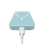 Изображение Внешний аккумулятор Power Bank Baseus (PPCX030003) Magnetic Mini Wireless + USB Fast 10000mAh Blue #5 Фото Внешний аккумулятор Power Bank Baseus (PPCX030003) Magnetic Mini Wireless + USB Fast 10000mAh Blue #5