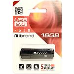 Фото USB Flash 16Gb Mibrand Grizzly Black (MI2.0/GR16P3B) #1