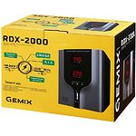 Фото Стабилизатор Gemix RDX-2000, 1400Вт, два вольтметра, 2 евророзетки #2