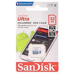 Фото microSD HC 32Gb SanDisk Ultra Class 10 UHS-I (SDSQUNR-032G-GN3MN) без переходника, R100MB/s #1