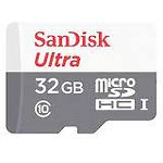 Фото microSD HC 32Gb SanDisk Ultra Class 10 UHS-I (SDSQUNR-032G-GN3MA) с SD переходником, R100MB/s #1