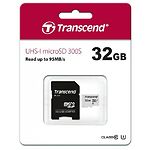 Изображение microSD HC 32GB Transcend 300S UHS-I Class 10 (TS32GUSD300S-A) с SD переходником #2 Фото microSD HC 32GB Transcend 300S UHS-I Class 10 (TS32GUSD300S-A) с SD переходником #2